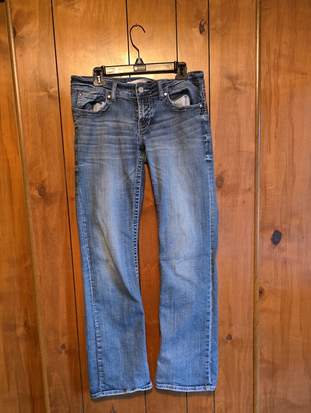 Tin Haul Women's Boot Cut Jeans in Medium Blue Wash